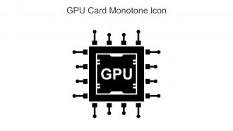 Gpu Card Monotone Icon In Powerpoint Pptx Png And Editable Eps Format