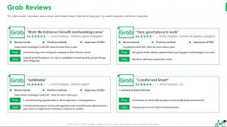 Grab Reviews Grab Investor Funding Pitch Deck Ppt Ideas