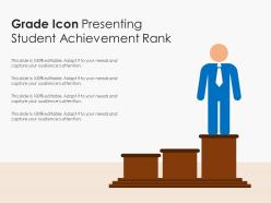 Grade Icon Presenting Student Achievement Rank