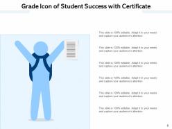 Grade Performance Achievement Certificate Qualifying Success