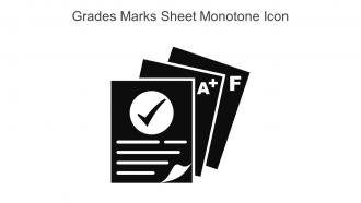 Grades Marks Sheet Monotone Icon In Powerpoint Pptx Png And Editable Eps Format