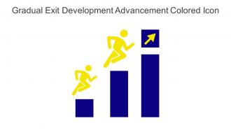 Gradual Exit Development Advancement Colored Icon In Powerpoint Pptx Png And Editable Eps Format