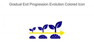 Gradual Exit Progression Evolution Colored Icon In Powerpoint Pptx Png And Editable Eps Format