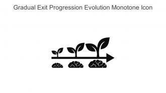 Gradual Exit Progression Evolution Monotone Icon In Powerpoint Pptx Png And Editable Eps Format