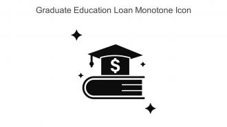 Graduate Education Loan Monotone Icon In Powerpoint Pptx Png And Editable Eps Format
