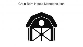 Grain Barn House Monotone Icon In Powerpoint Pptx Png And Editable Eps Format