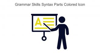 Grammar Skills Syntax Parts Colored Icon In Powerpoint Pptx Png And Editable Eps Format
