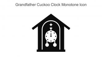 Grandfather Cuckoo Clock Monotone Icon In Powerpoint Pptx Png And Editable Eps Format
