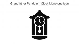 Grandfather Pendulum Clock Monotone Icon In Powerpoint Pptx Png And Editable Eps Format