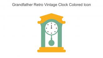 Grandfather Retro Vintage Clock Colored Icon In Powerpoint Pptx Png And Editable Eps Format