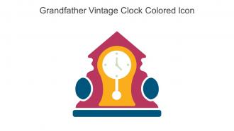 Grandfather Vintage Clock Colored Icon In Powerpoint Pptx Png And Editable Eps Format