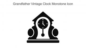 Grandfather Vintage Clock Monotone Icon In Powerpoint Pptx Png And Editable Eps Format