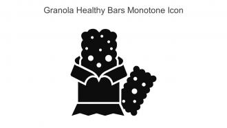 Granola Healthy Bars Monotone Icon In Powerpoint Pptx Png And Editable Eps Format