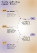 Grant For Small Business Proposal Timeline One Pager Sample Example Document