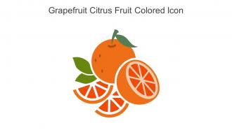 Grapefruit Citrus Fruit Colored Icon In Powerpoint Pptx Png And Editable Eps Format