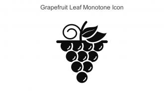 Grapefruit Leaf Monotone Icon In Powerpoint Pptx Png And Editable Eps Format