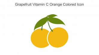 Grapefruit Vitamin C Orange Colored Icon In Powerpoint Pptx Png And Editable Eps Format
