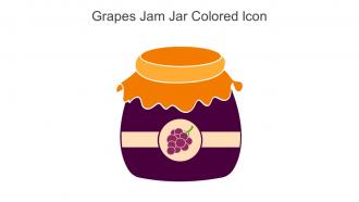 Grapes Jam Jar Colored Icon In Powerpoint Pptx Png And Editable Eps Format