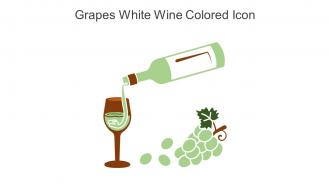 Grapes White Wine Colored Icon In Powerpoint Pptx Png And Editable Eps Format