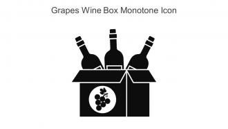 Grapes Wine Box Monotone Icon In Powerpoint Pptx Png And Editable Eps Format