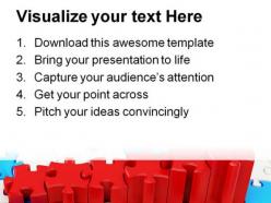 Graph and puzzle business powerpoint backgrounds and templates 0111