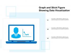 Graph and stick figure showing data visualization
