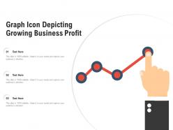 Graph icon depicting growing business profit