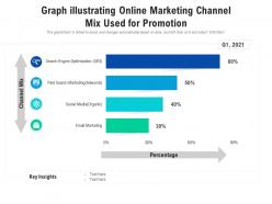 Graph Illustrating Online Marketing Channel Mix Used For Promotion