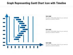 Graph Representing Gantt Chart Icon With Timeline