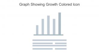 Graph Showing Growth Colored Icon In Powerpoint Pptx Png And Editable Eps Format