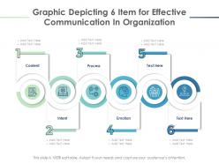 Graphic depicting 6 item for effective communication in organization