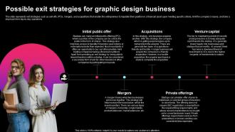 Graphic Design Business Plan Possible Exit Strategies For Graphic Design Business BP SS