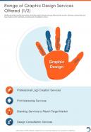 Graphic Design Freelance Range Of Graphic Design Services One Pager Sample Example Document