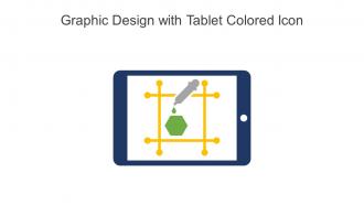 Graphic Design With Tablet Colored Icon In Powerpoint Pptx Png And Editable Eps Format