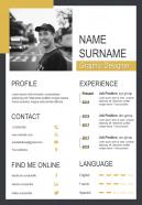 Graphic designer sample resume format