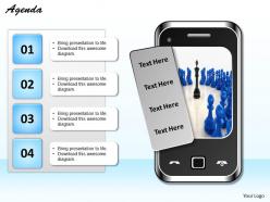 Graphic of mobile with four text box 0214