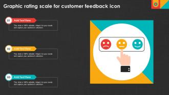 Graphic Rating Scale For Customer Feedback Icon
