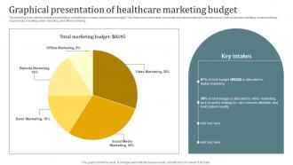 Graphical Presentation Of Healthcare Marketing Budget Promotional Plan Strategy SS V