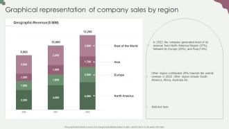 Graphical Representation Of Company Sales By Region