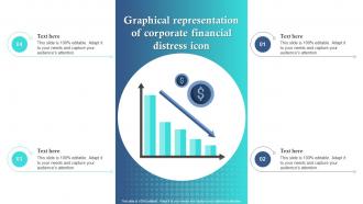 Graphical Representation Of Corporate Financial Distress Icon
