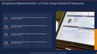 Graphical representation of data using statistical measures
