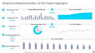 Graphical Representation Of Firm Sales Highlights
