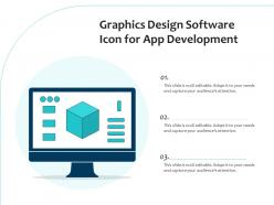 Graphics design software icon for app development