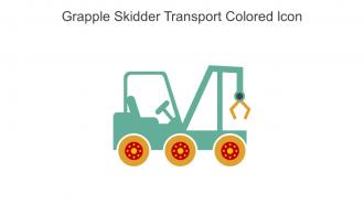 Grapple Skidder Transport Colored Icon In Powerpoint Pptx Png And Editable Eps Format