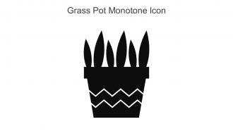 Grass Pot Monotone Icon In Powerpoint Pptx Png And Editable Eps Format