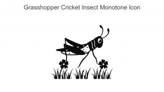 Grasshopper Cricket Insect Monotone Icon In Powerpoint Pptx Png And Editable Eps Format