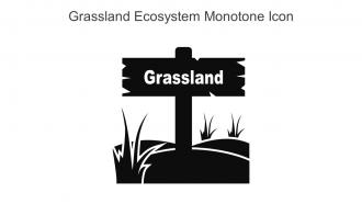 Grassland Ecosystem Monotone Icon In Powerpoint Pptx Png And Editable Eps Format