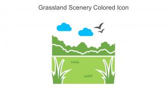 Grassland Scenery Colored Icon In Powerpoint Pptx Png And Editable Eps Format