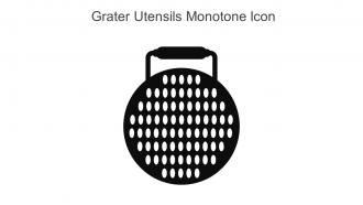 Grater Utensils Monotone Icon In Powerpoint Pptx Png And Editable Eps Format