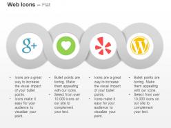 Gratipay google plus yelp wordpress ppt icons graphics